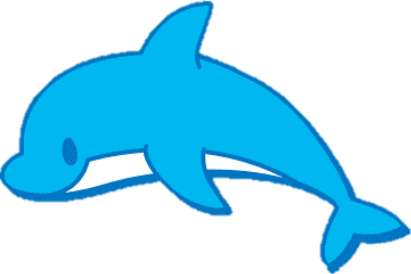 Мультяшный Дельфин Милая, Дельфин, Животное, Милая, любовь, комиксы, синий  png | PNGWing